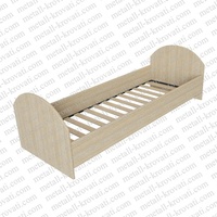 Кровать одноярусная с ламелями из ЛДСП ‘ДКП-6’