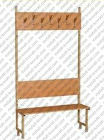 Вешалка напольная пристенная на 7 мест ‘В-5’