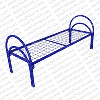 Кровать металлическая одноярусная усиленная сетка сварная (1 перемычка) ‘КС- 5’