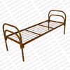 Кровать металлическая одноярусная усиленная сетка сварная (+2 перемычка) ‘КС-7У’ для строителей