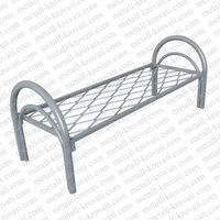 Кровать металлическая одноярусная усиленная сетка прокатная пружина ‘КС-3У3’