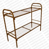 Кровать металлическая двухъярусная усиленная сетка сварная ‘2КС-2’