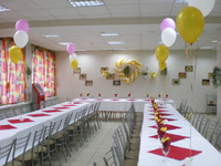 оформление зала шарами