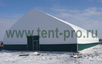 Коровник каркасно-тентовый
