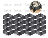 Георешетка размер ячеки по диагонали 300х300 