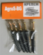 Дюбели-гвозди для быстрого монтажа, с бортиком (нейлон) 6х60 мм 10 шт.